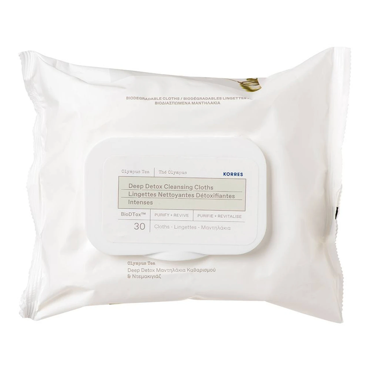 Korres Olympus Tea Deep Detox Cleansing Cloths Biodtox 3 Korres Olympus Tea Deep Detox Cleansing Cloths Biodtox