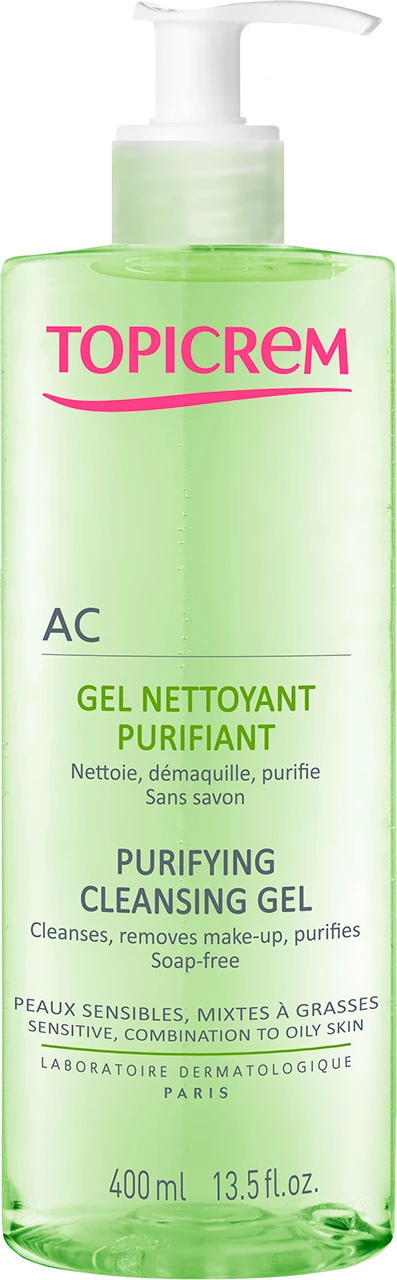 Topicrem AC Purifying Cleansing Gel 400ml 3 Topicrem AC Purifying Cleansing Gel 400ml