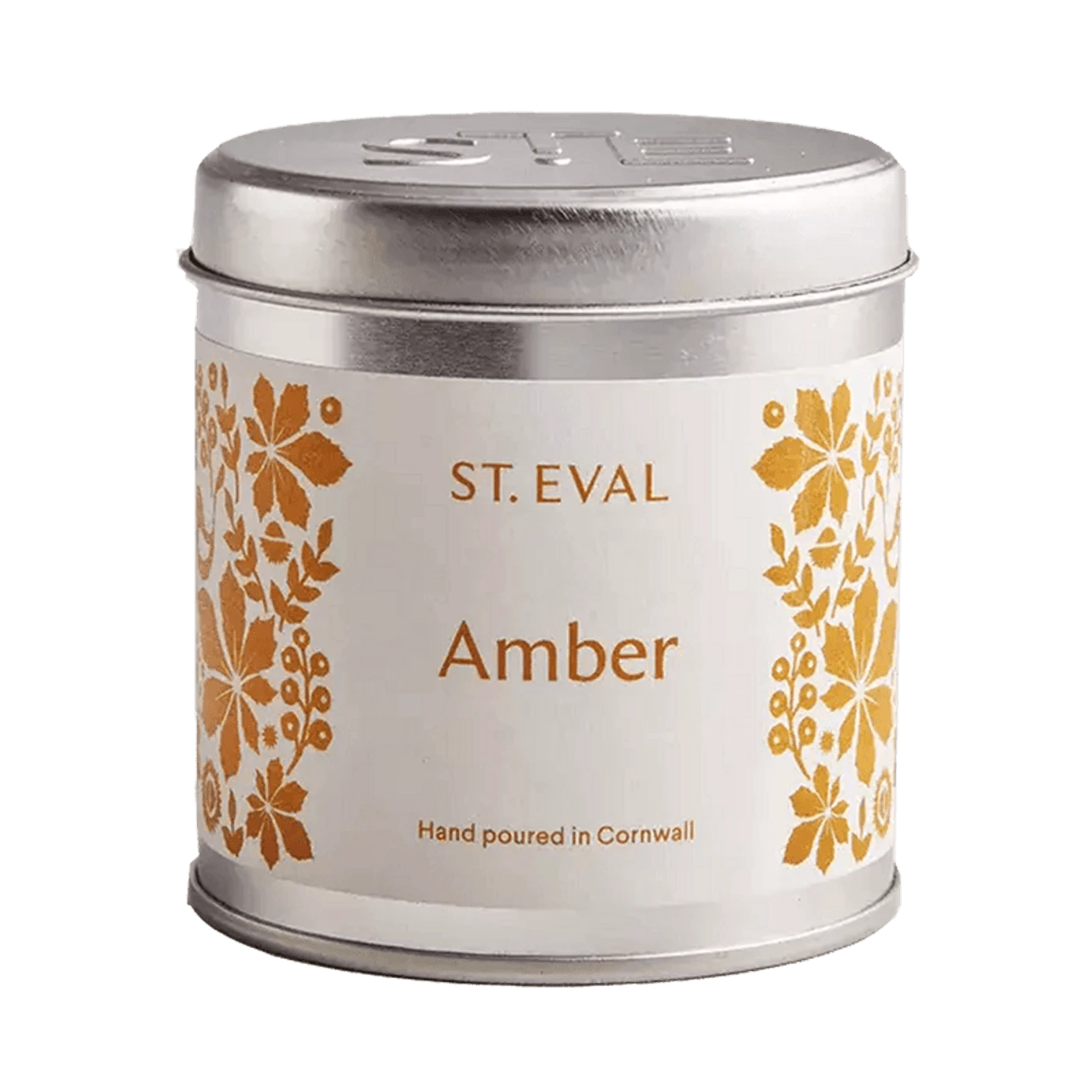 St Eval Folk Amber Tin Candle 3 St Eval Folk Amber Tin Candle