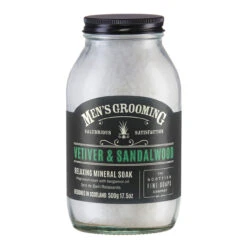 Scottish Fine Soaps Vetiver & Sandalwood Mineral Bath Soak