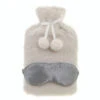 Aroma Home Bouclé Hot Water Bottle & Satin Eye Mask Set -Korres Store AH0107CR CREAM TEDDY BOUCLE HWB SATIN EYE MASK CMYK 300DPI 1 31285.1668527518