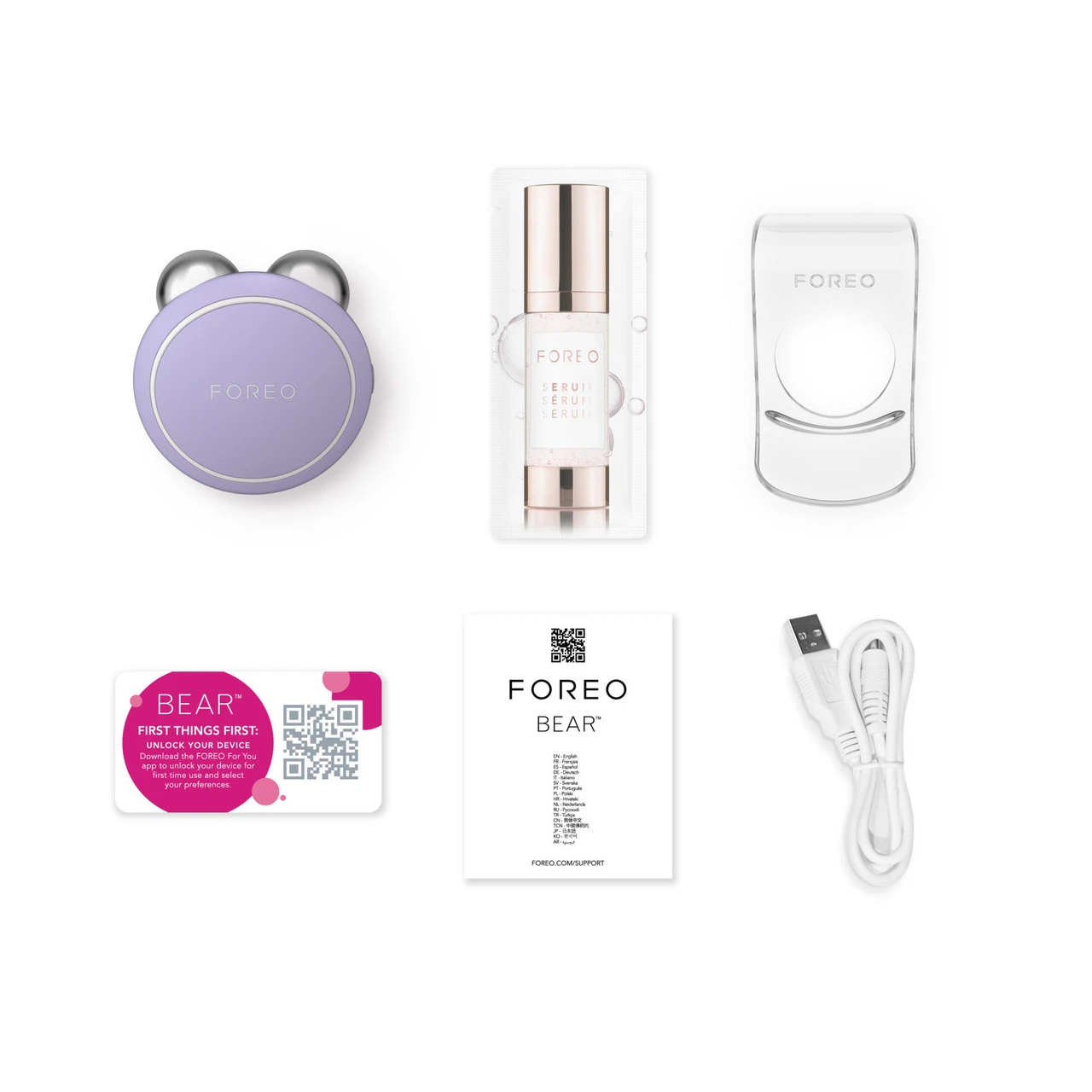 FOREO BEAR Mini Facial Toning Device - Lavender 7 FOREO BEAR Mini Facial Toning Device - Lavender - Image 5