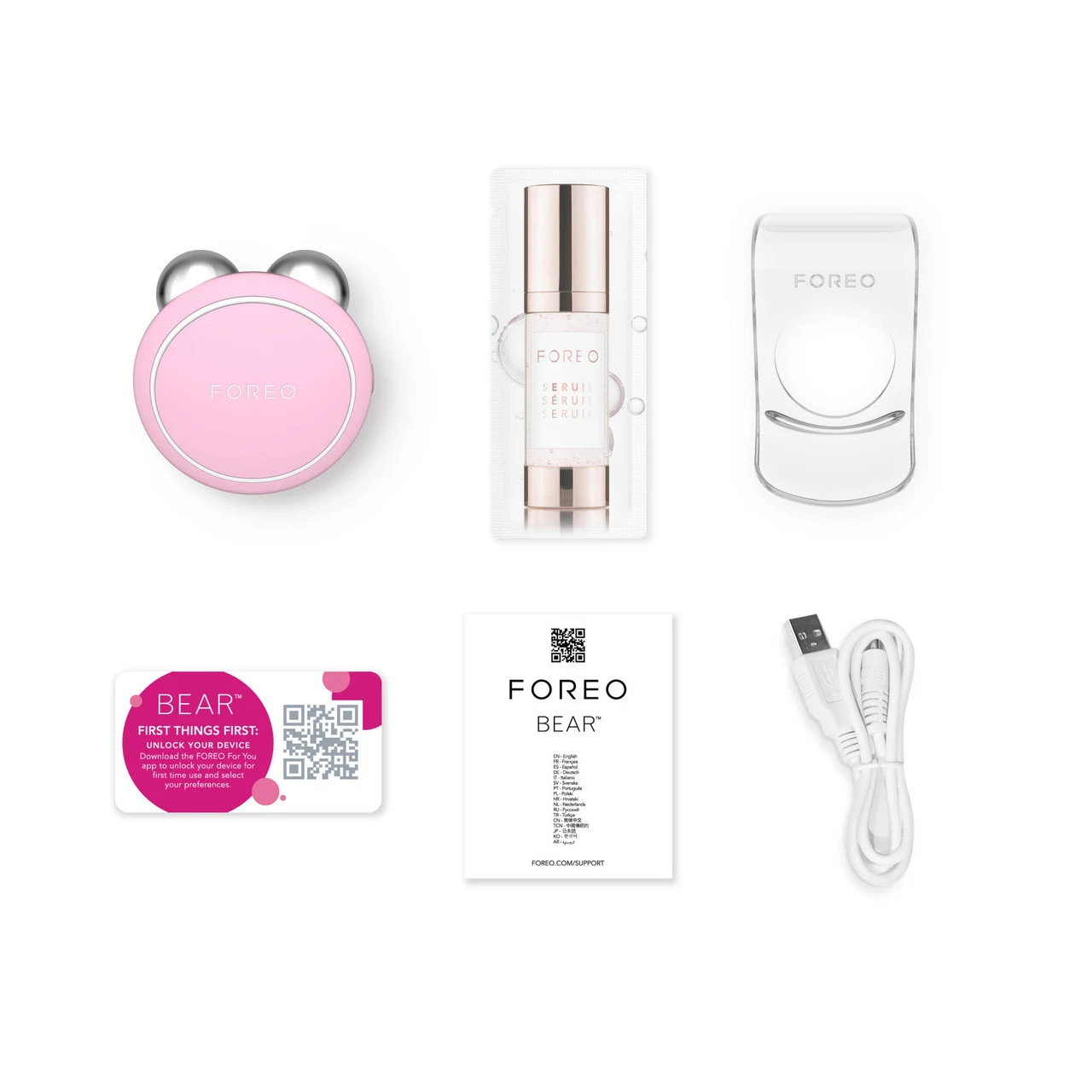 FOREO BEAR Mini Facial Toning Device - Pearl Pink 7 FOREO BEAR Mini Facial Toning Device - Pearl Pink - Image 5