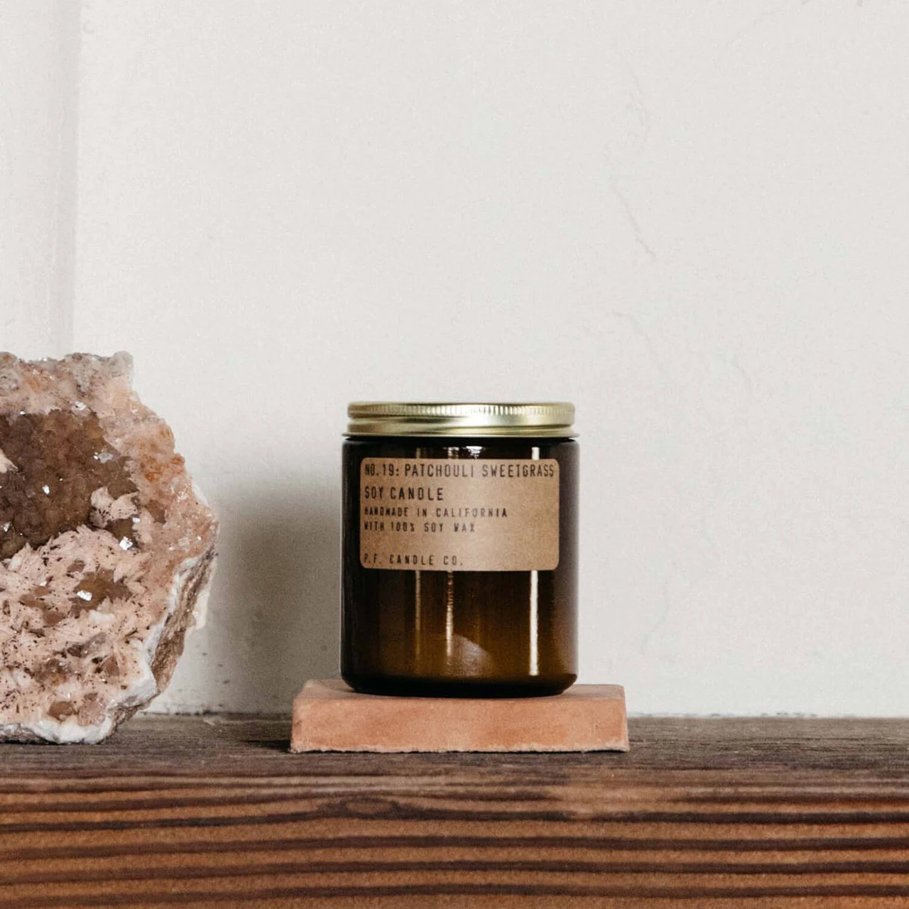 P.F. Candle Co. No. 19 Patchouli Sweetgrass Standard Soy Jar Candle 4 P.F. Candle Co. No. 19 Patchouli Sweetgrass Standard Soy Jar Candle - Image 2