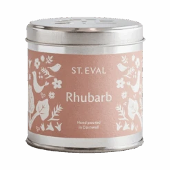 St Eval Rhubarb Tin Candle