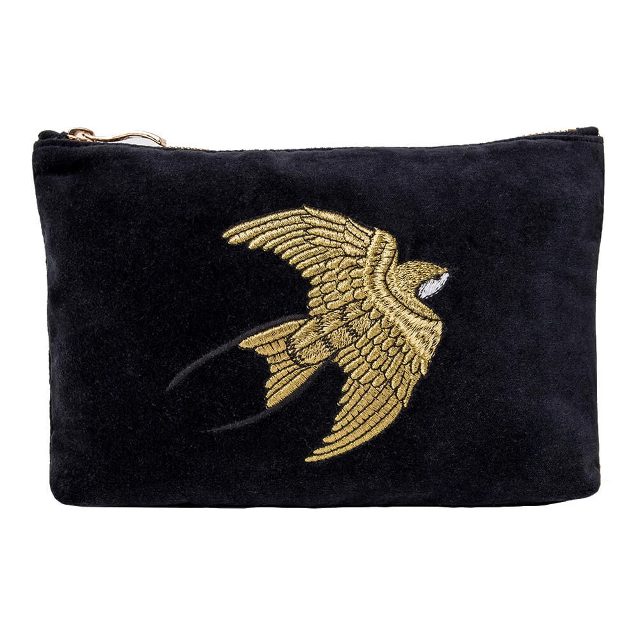 Elizabeth Scarlett Swallow Charcoal Mini Pouch 3 Elizabeth Scarlett Swallow Charcoal Mini Pouch