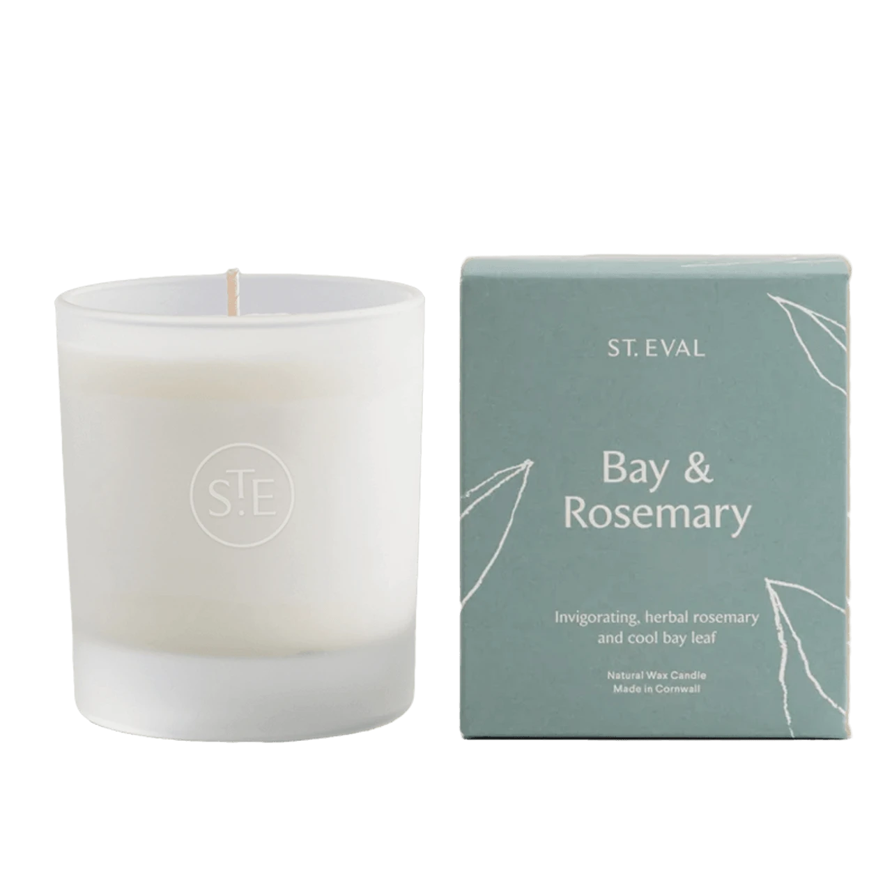 St Eval Bay & Rosemary Lamorna Glass Candle 3 St Eval Bay & Rosemary Lamorna Glass Candle