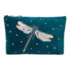 Elizabeth Scarlett Dragonfly Mini Pouch Deep Teal