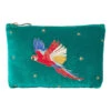 Elizabeth Scarlett Parrot Mini Pouch Teal
